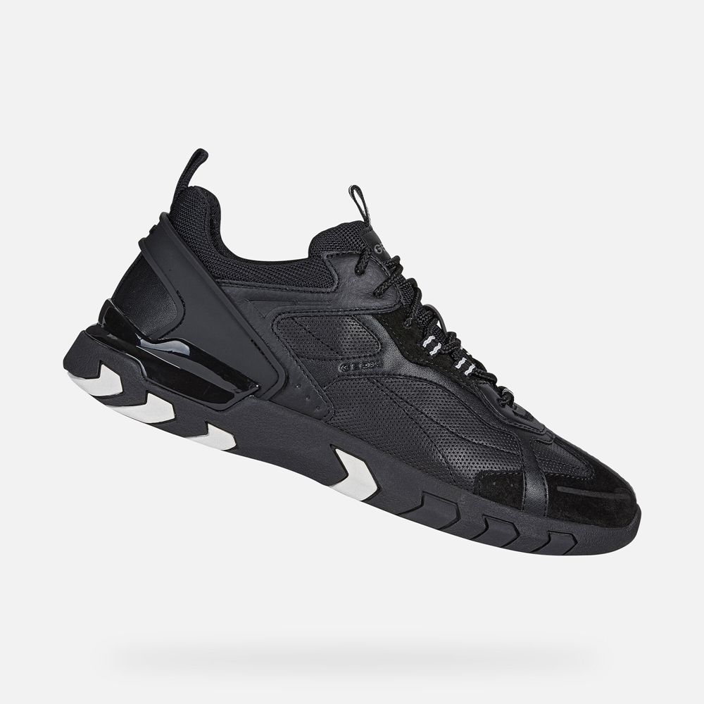 Geox Erkek Spor Ayakkabı Siyah - Grecale - GRN-816425